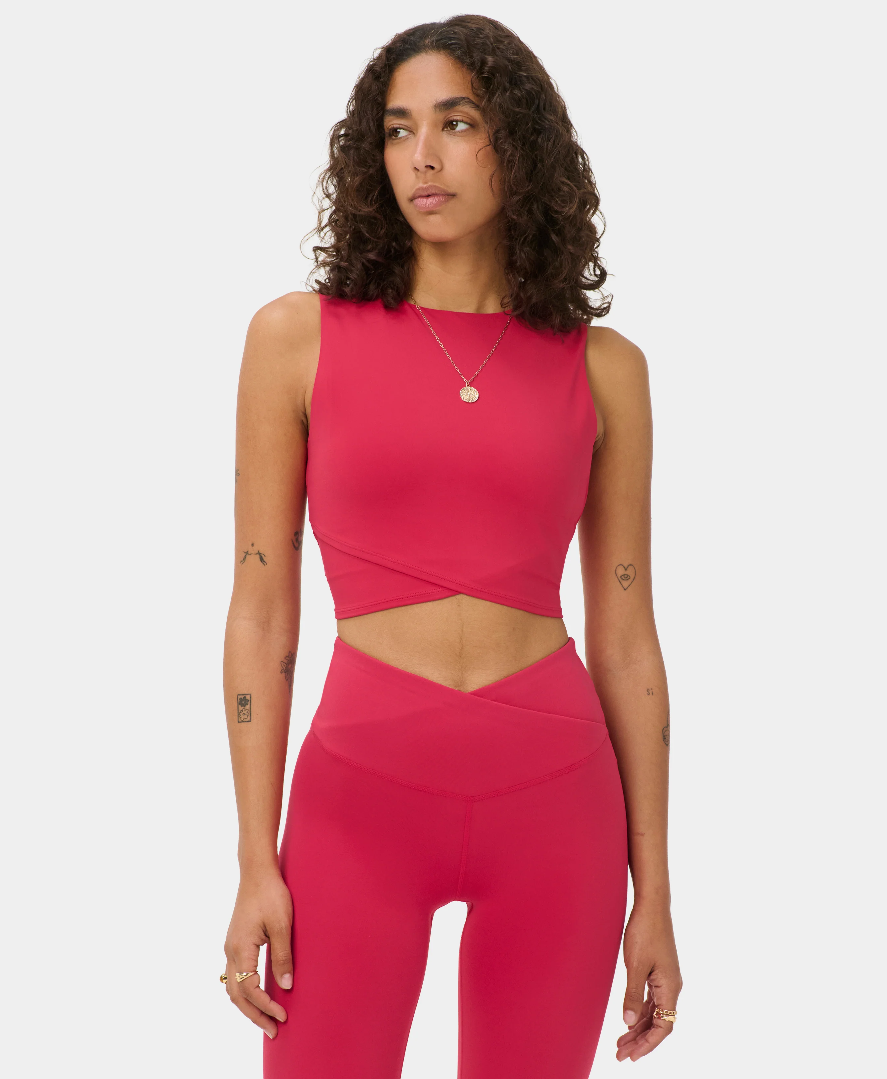 All Day Cropped Wrap Tank - Image 5