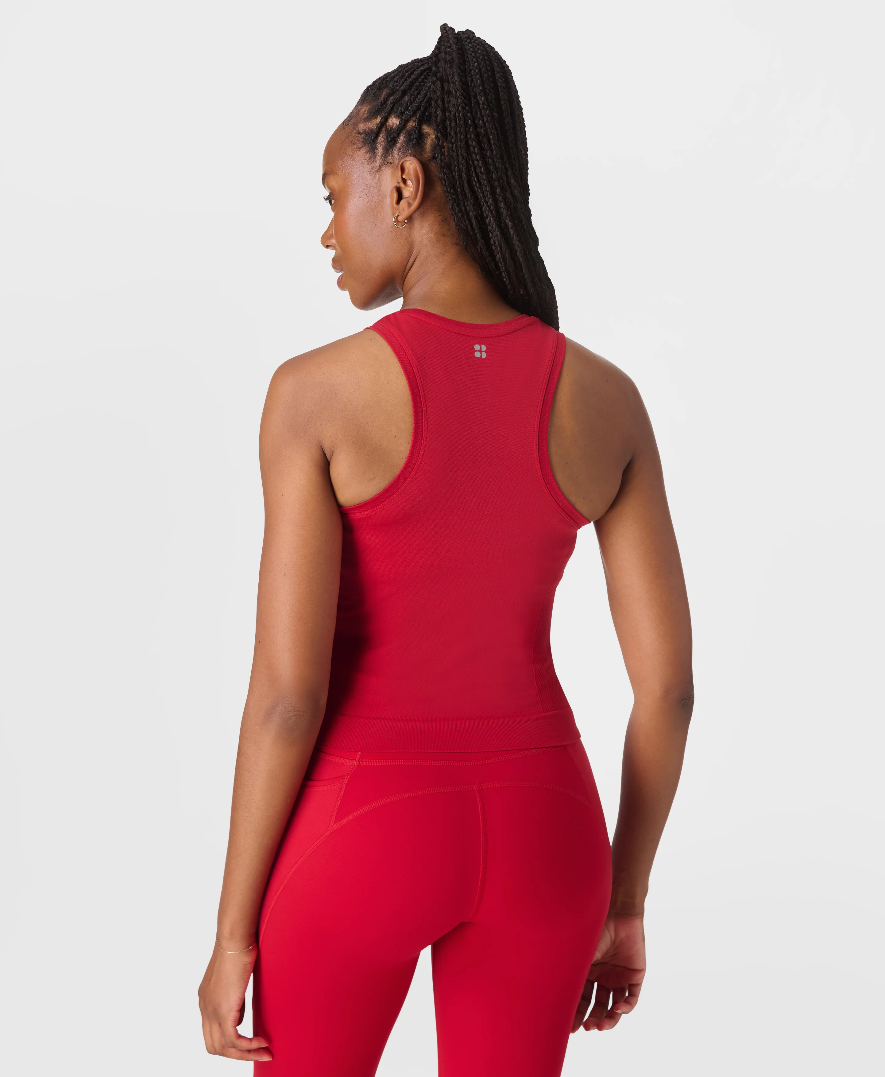 Athlete Crop Seamless Workout Tank Top - Image 3