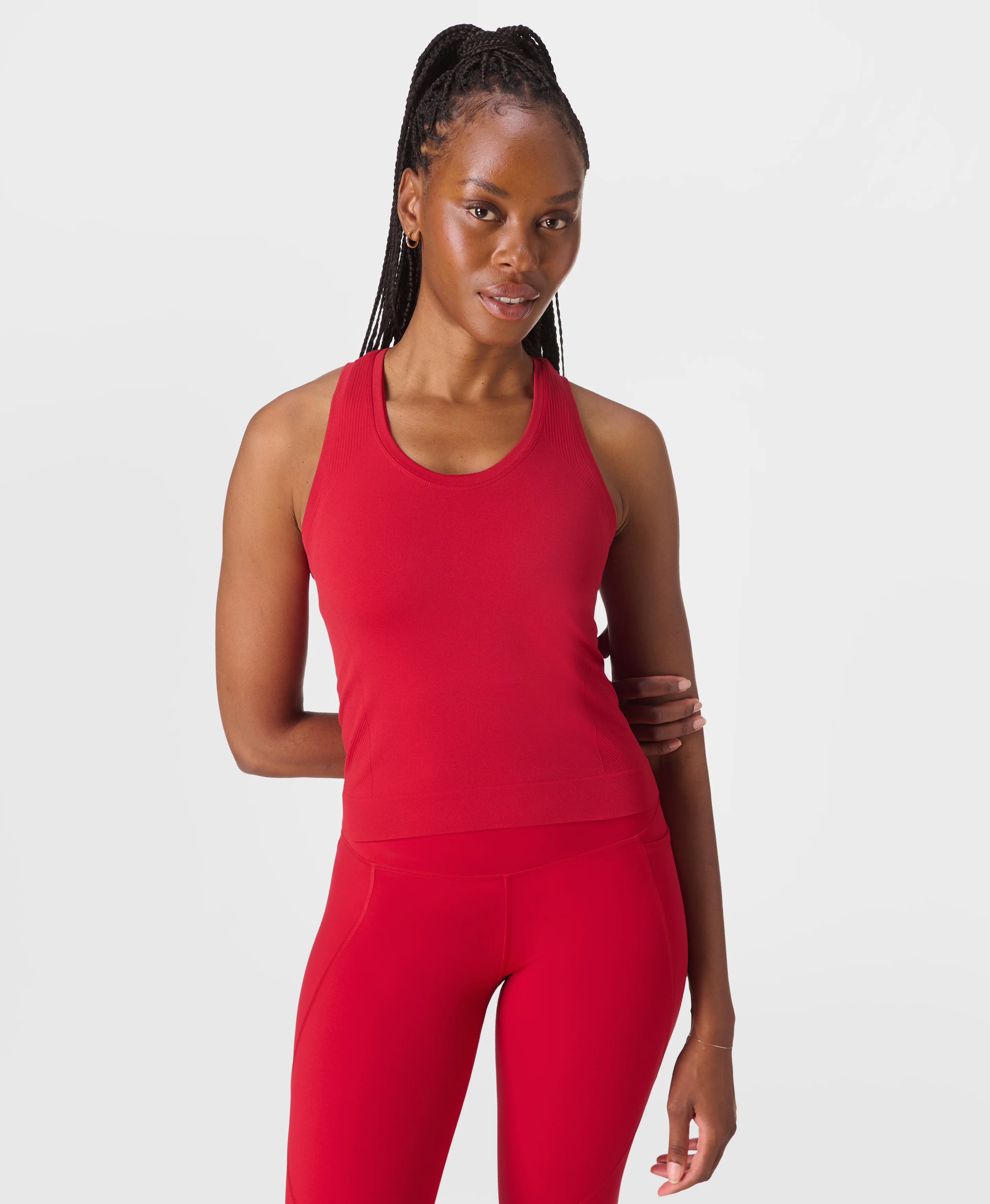 Athlete Crop Seamless Workout Tank Top - Image 4