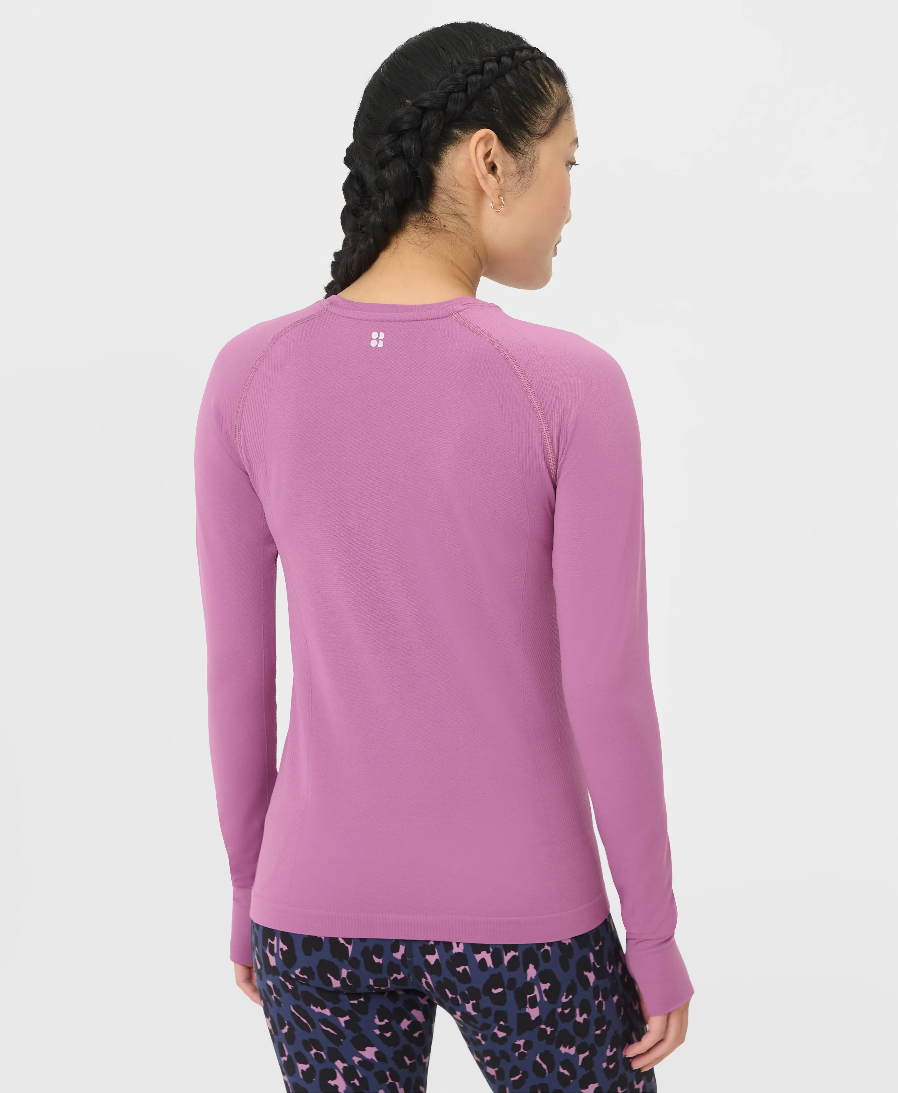 Athlete Seamless Workout Long Sleeve Top - Image 3