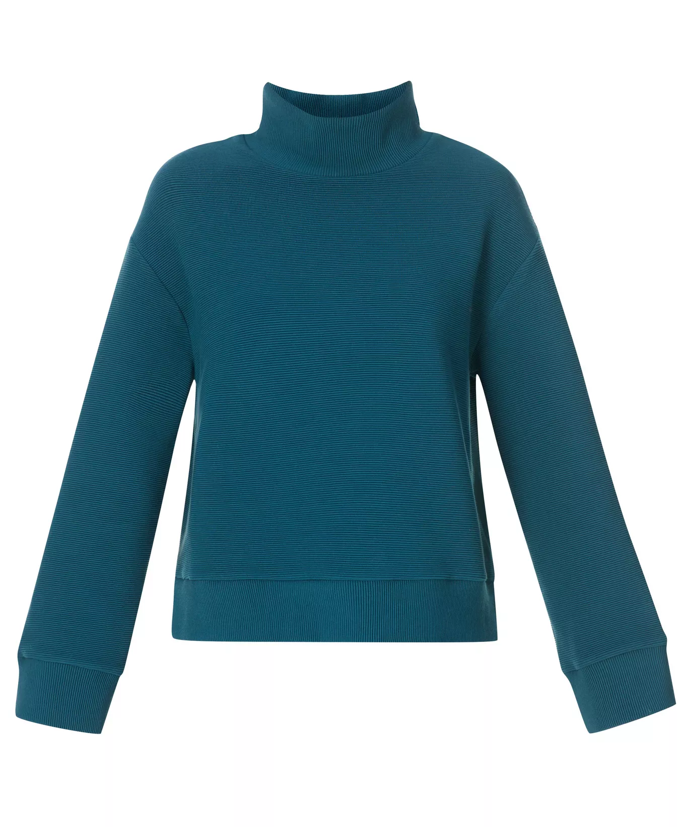 Peaceful Rib Funnel Neck Sweatshirt - Image 6