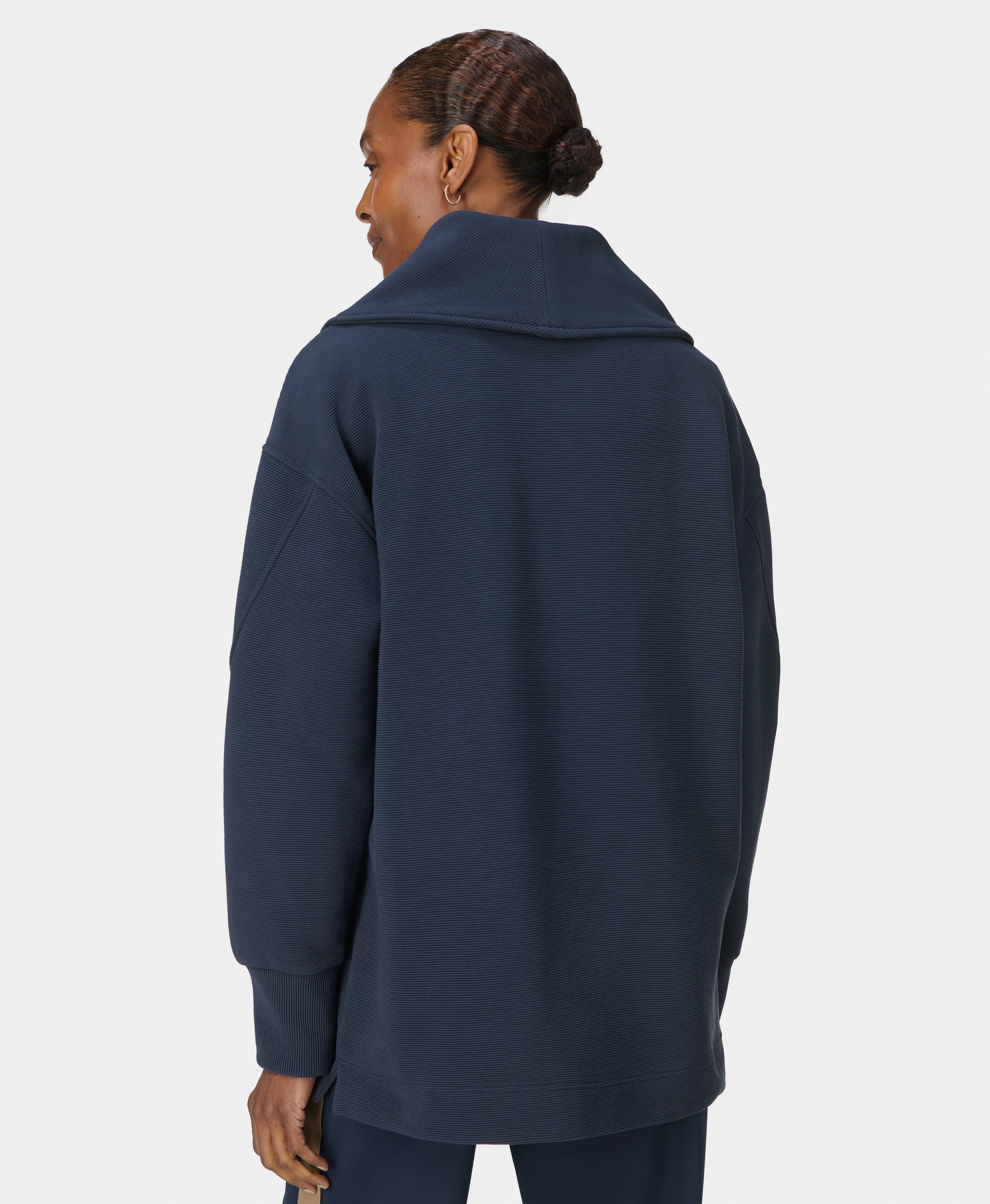 Peaceful Rib Half Zip Sweatshirt - Image 3