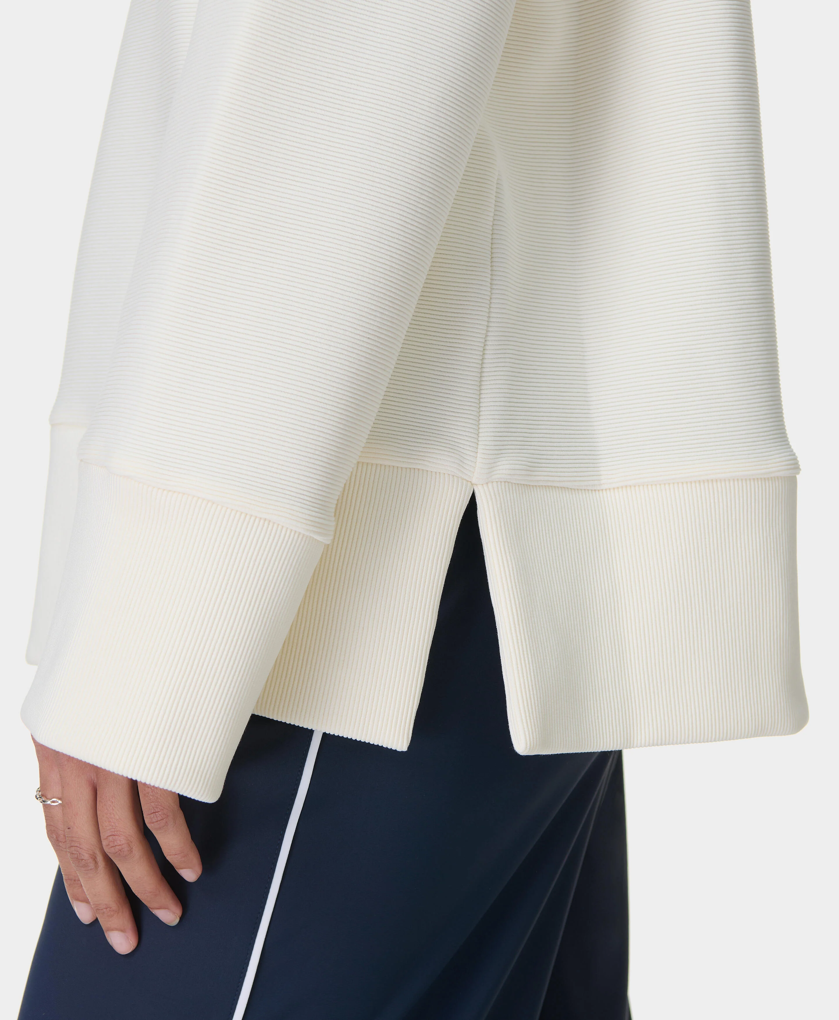 Peaceful Ribbed Sweatshirt - Image 6