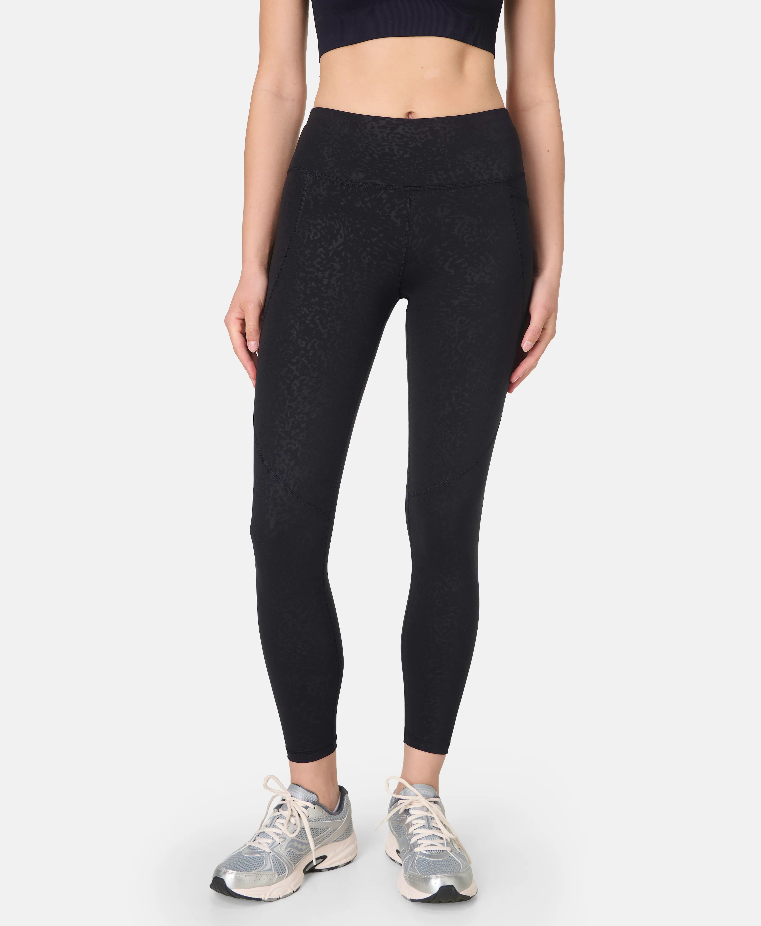 Power 7/8 Embossed Workout Leggings - Image 4