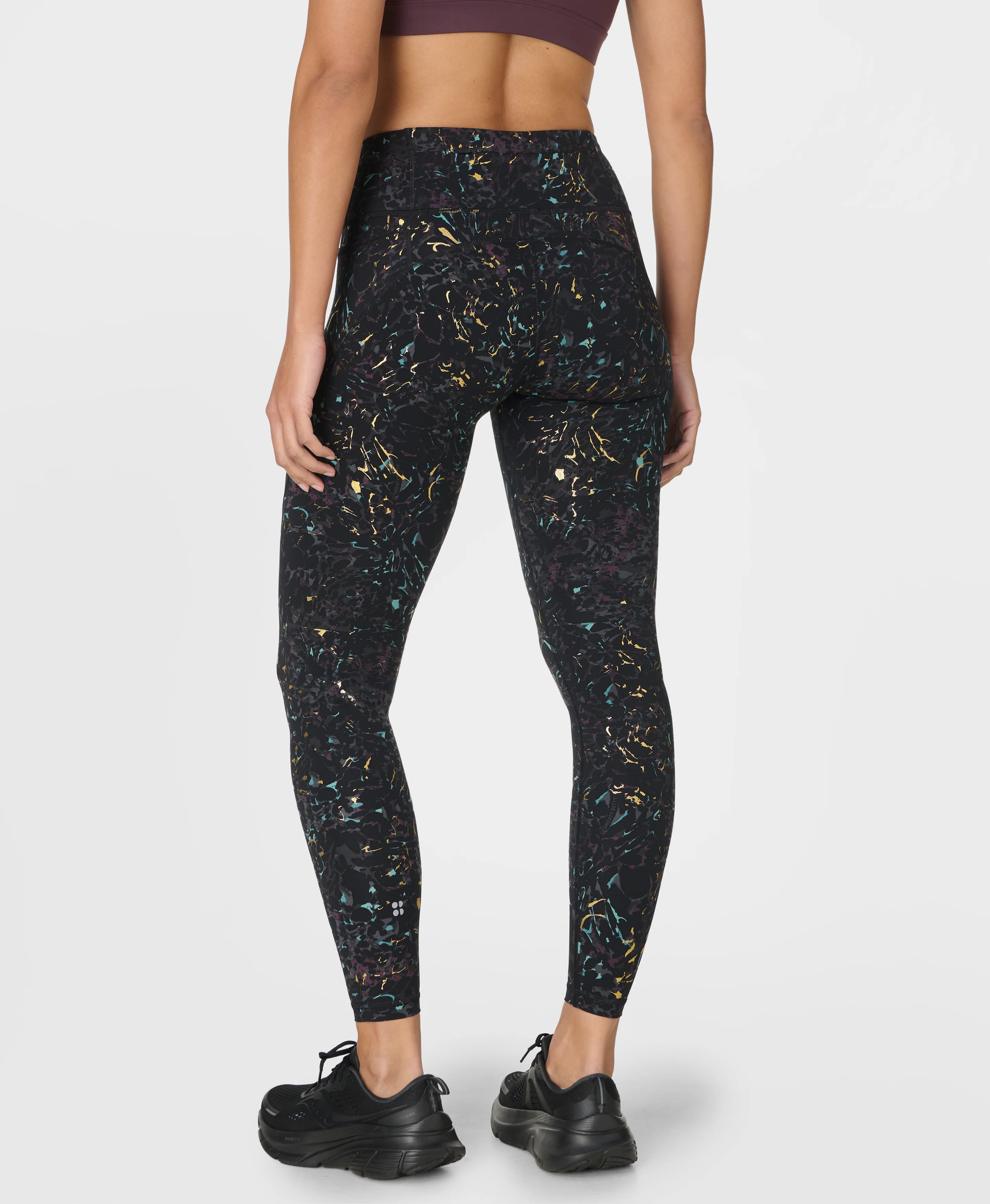 Power 7/8 Foil Workout Leggings - Image 4