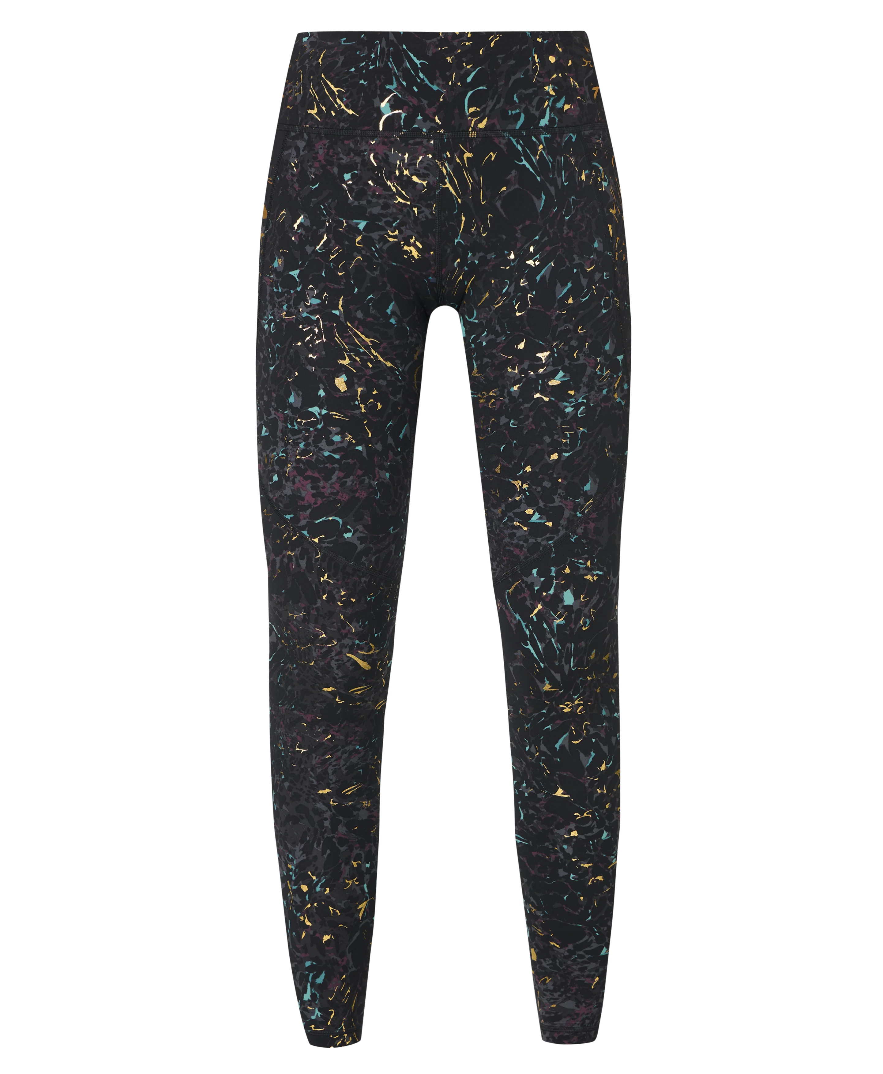 Power 7/8 Foil Workout Leggings - Image 9