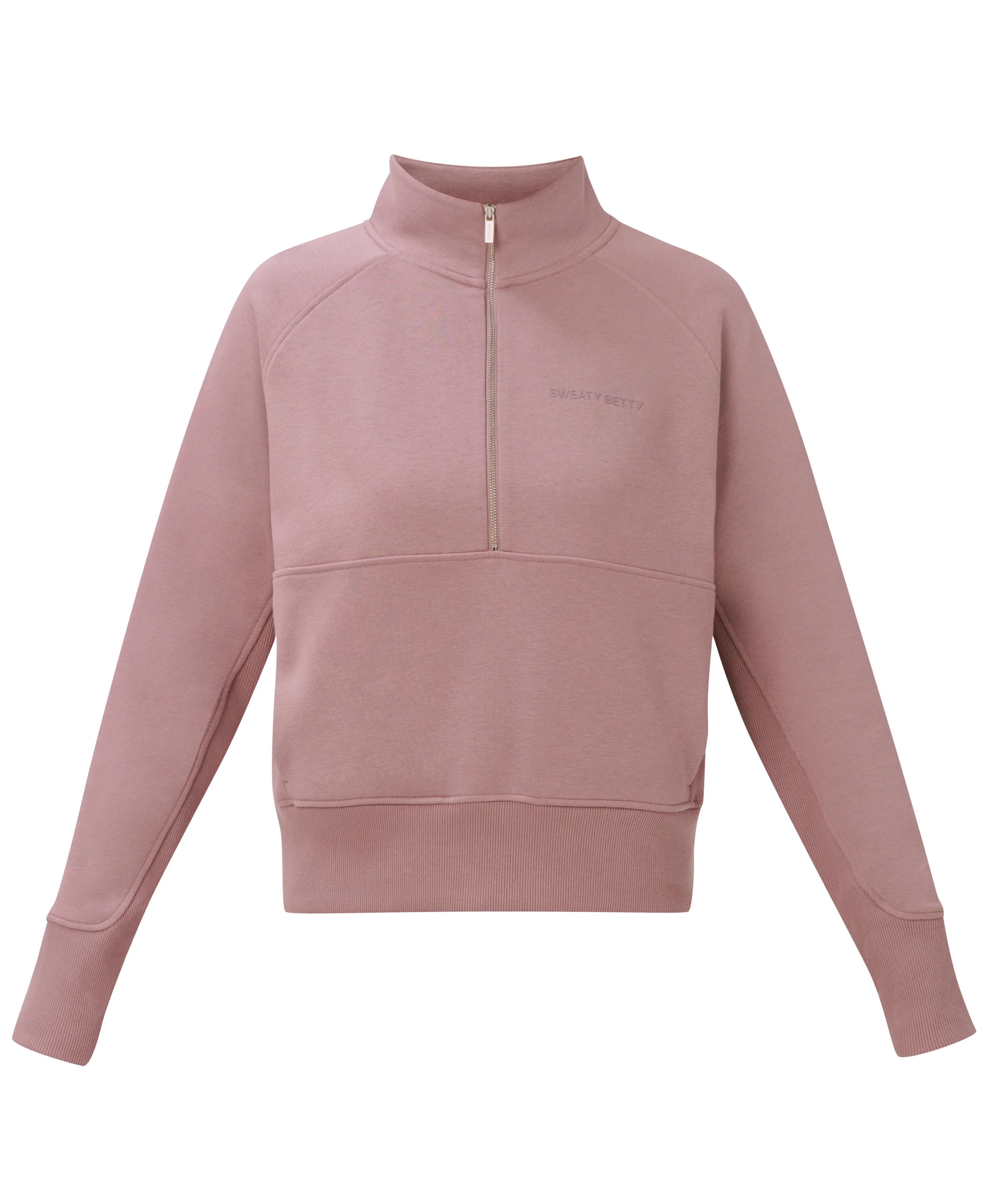 Revive Rib Mix Half Zip Sweatshirt - Image 6