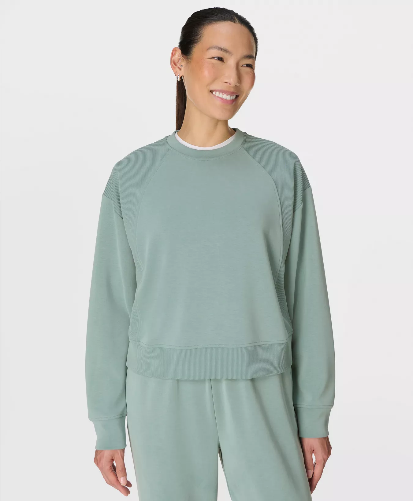 Sand Wash Rib Mix Sweatshirt - Image 4