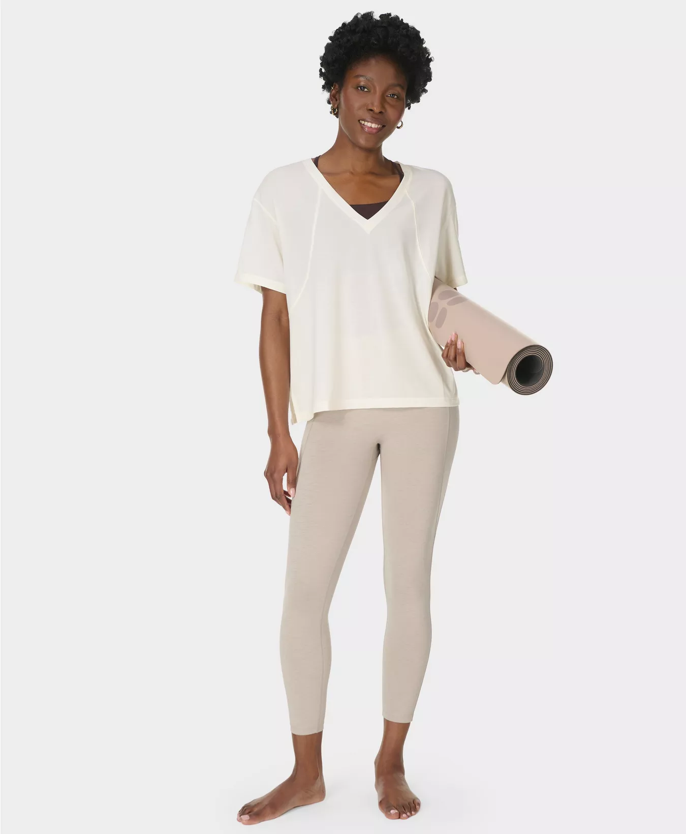 Simplified Soft Move Marl Leggings - Image 5
